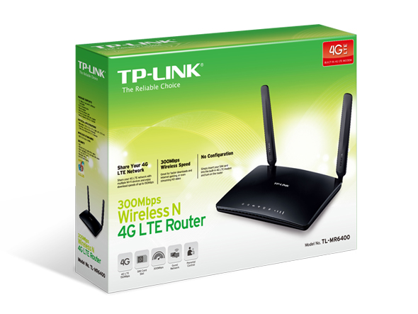 Router TP-Link TL-MR6400 không dây chuẩn N tốc độ 300Mbps 4G LTE