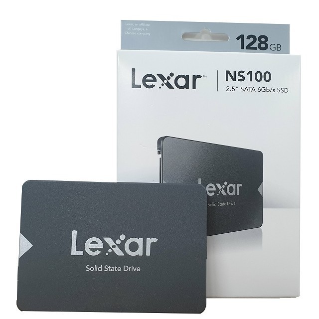 Ổ cứng thể rắn SSD Lexar NS100 128GB Sata3 2.5 inch (Đoc 520MB/s - Ghi 450MB/s) - (LNS100-128RB)