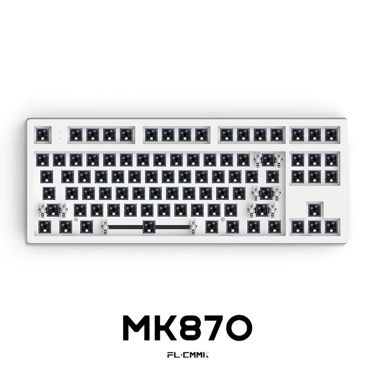 Kit bàn phím cơ FL-Esports MK870 Clear White