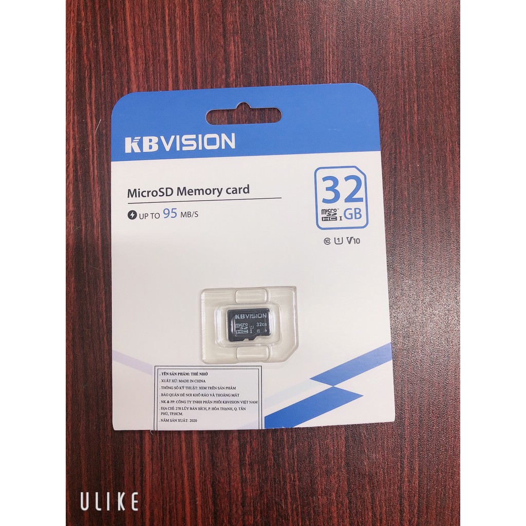 Thẻ Nhớ Micro SD KBVISION 64GB - Tốc độ đọc lên tới Class 10
