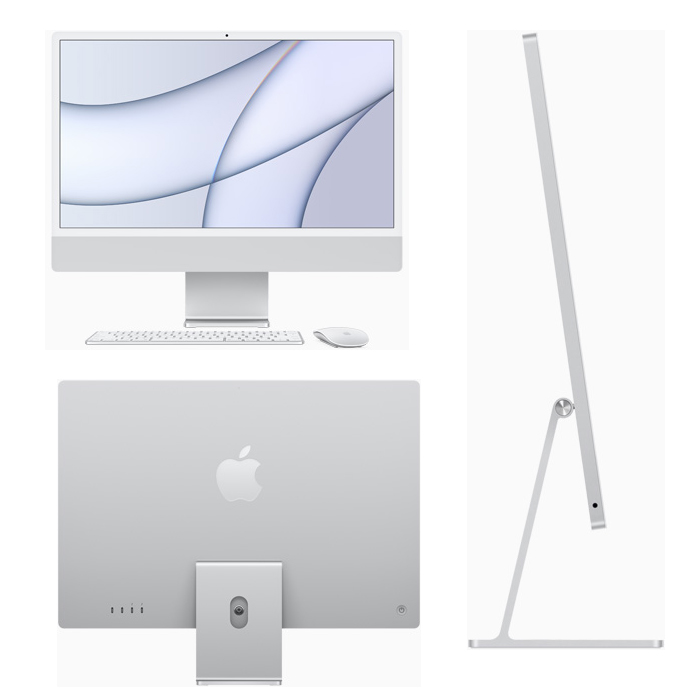Máy tính All in One Apple iMac 24inch M1 MGPD3SA/A 512GB - Sliver