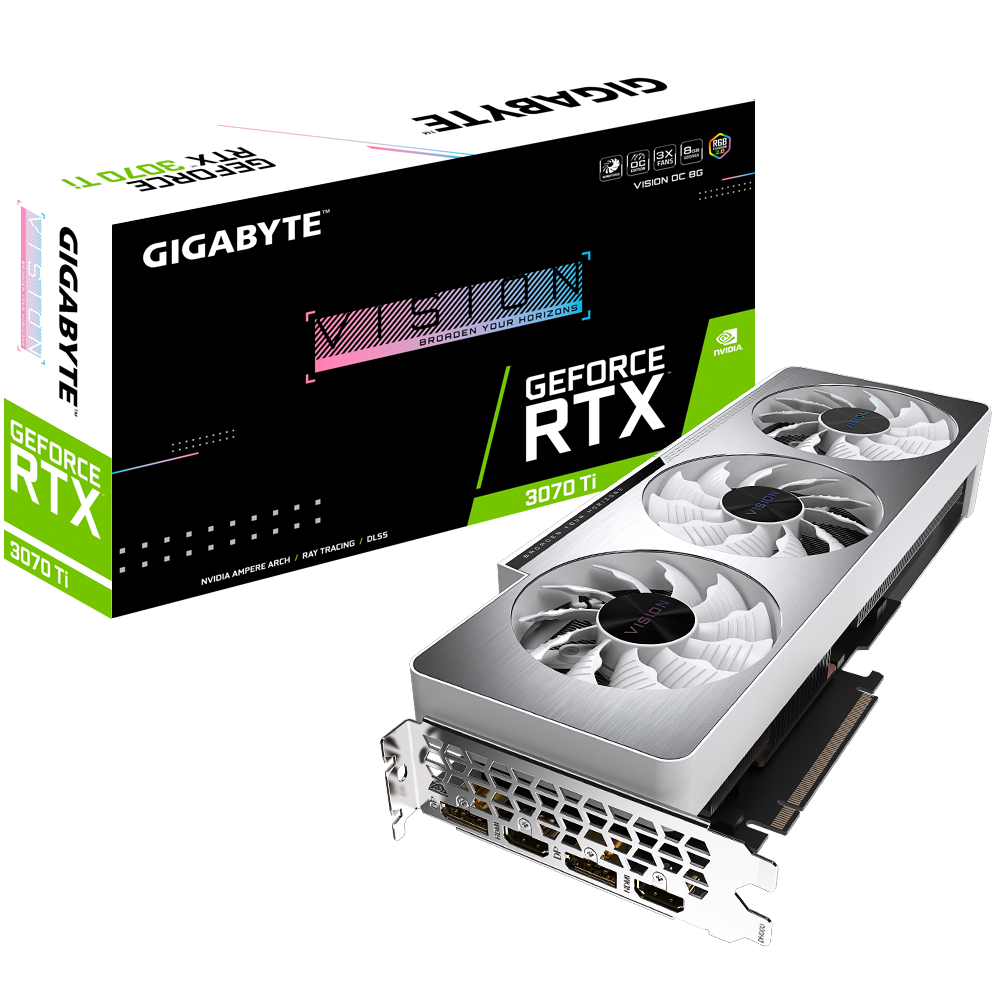 VGA GIGABYTE GeForce RTX 3070 Ti VISION OC 8G (GV-N307TVISION OC-8GD)