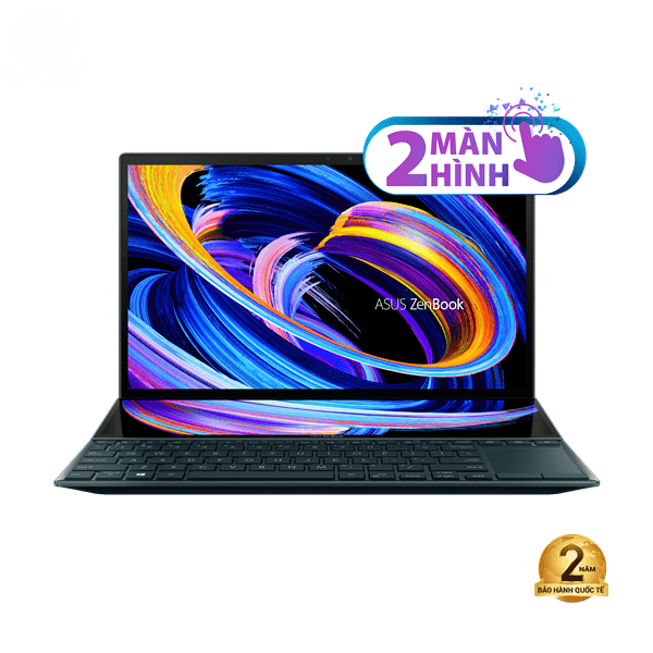 Laptop Asus ZenBook Duo 14 UX482EA-KA081T (Core i5-1135G7 | 8GB | 512GB | Intel Iris Xe | 14.0 inch FHD | Cảm ứng | ScreenPad™ Plus | Win 10 | Celestial blue)