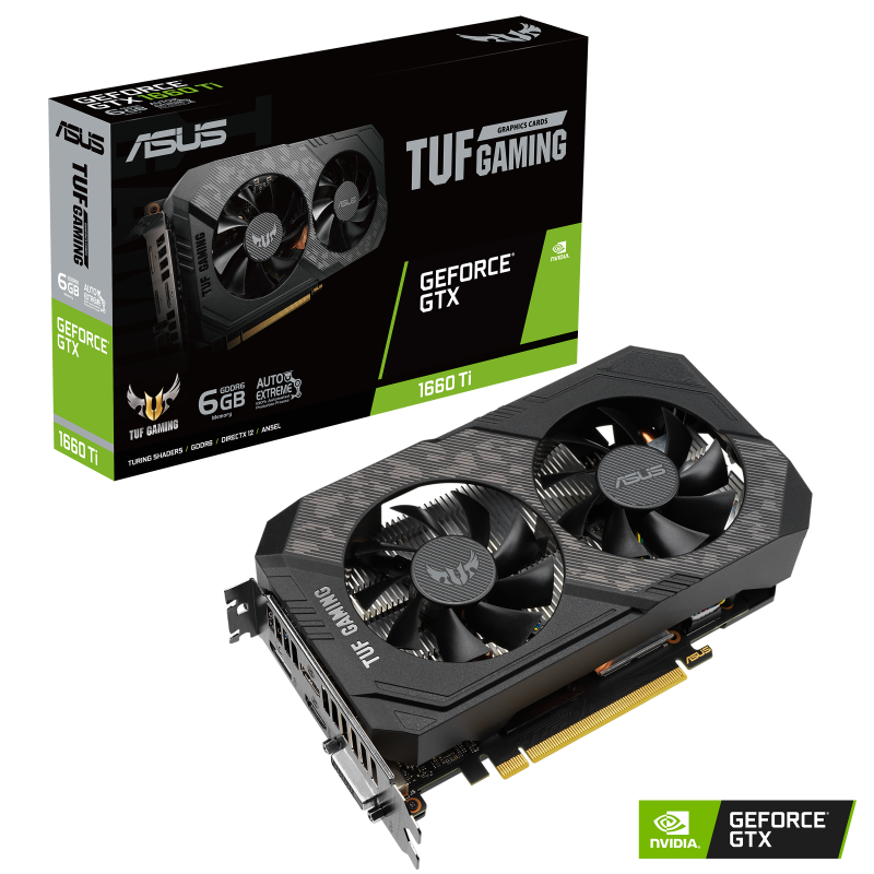 VGA ASUS TUF Gaming GeForce GTX 1660 Ti EVO 6GB GDDR6 (TUF-GTX1660TI-6G-EVO-GAMING)